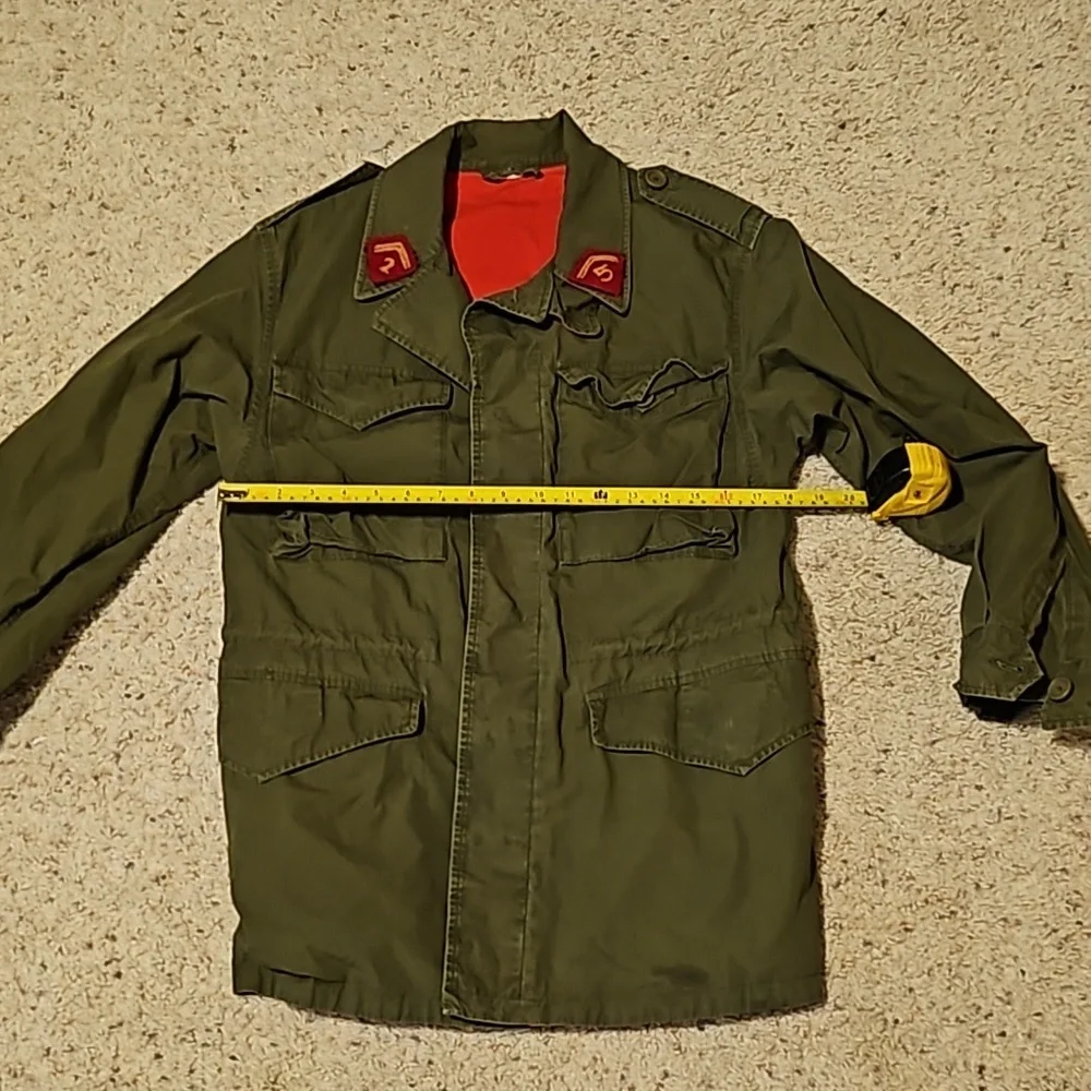 Gucci Dark Green Red Cargo GG Logo Orange Dragon Embroidered Jacket Coat Sz. 44 - Picture 6 of 10